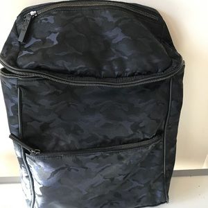 Zara Man Navy Blue Camo backpack